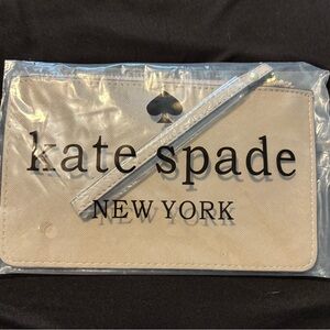 Kate Spade Taupe Wristlet Clutch